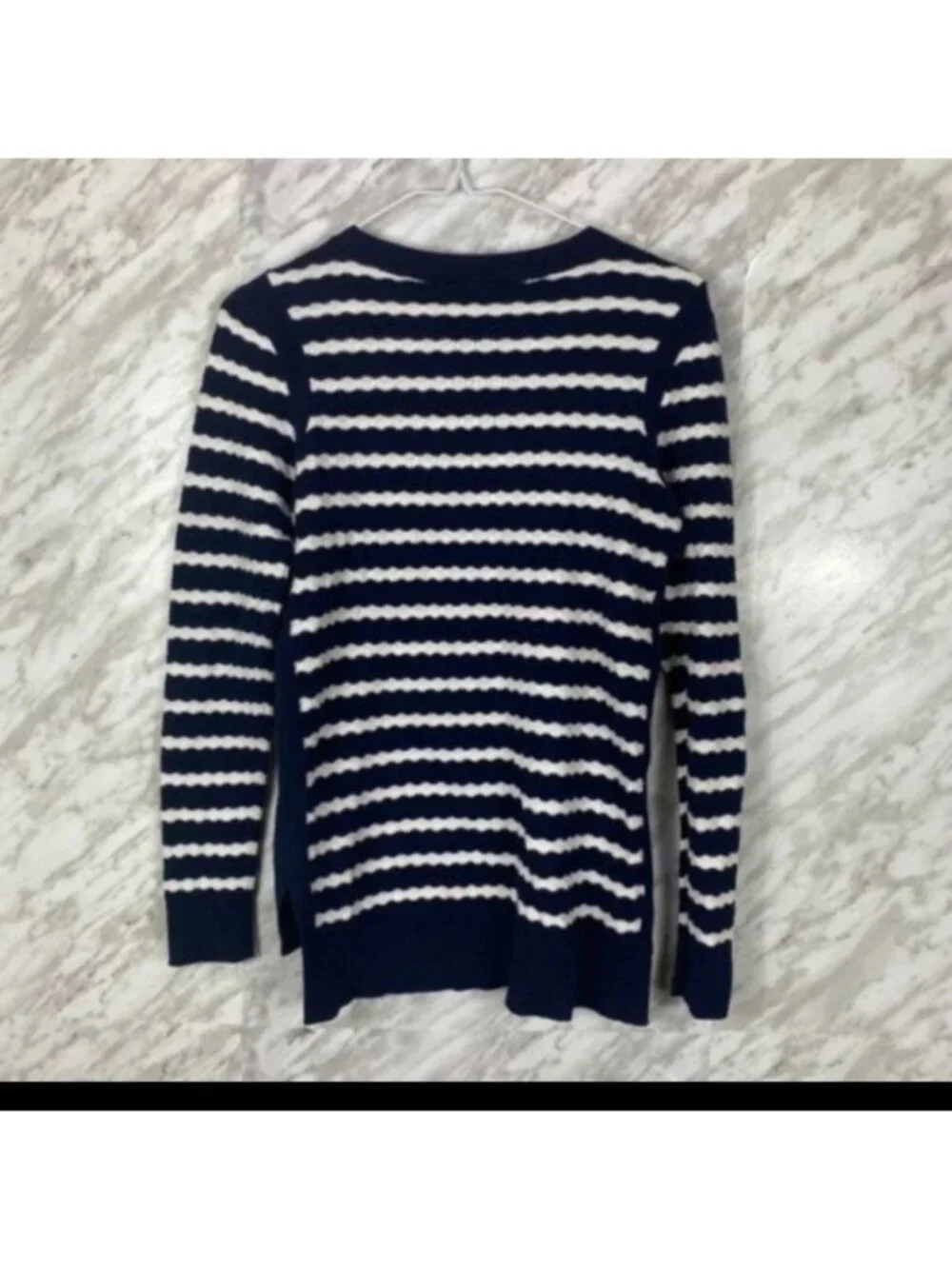 Tommy Hilfiger Crew Neck Sweater - Size Extra Small / XS - 100% Cotton, High Low